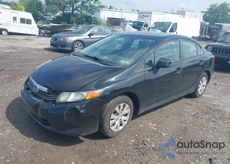 2012 Honda Civic Lx z USA, uszkodzony, nr VIN 19XFB2F58CE010614